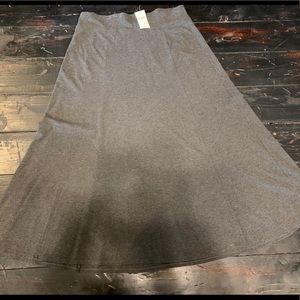 J. Jill Charcoal Gray Long Skirt